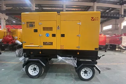 Penjana Kuasa Diesel Senyap Dipasang pada Treler