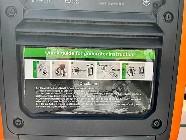 Penjana Inverter Petrol Senyap Mudah Alih